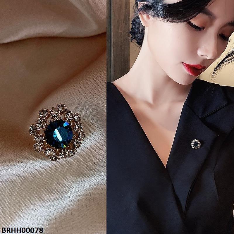 BRHH00078 SIQ Flower Stud Broach - BRHH
