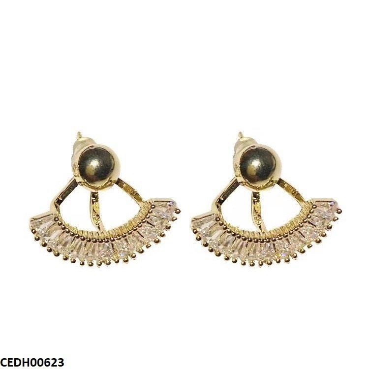 CEDH00623 LSH Half Wheel Drop Earrings - CEDH