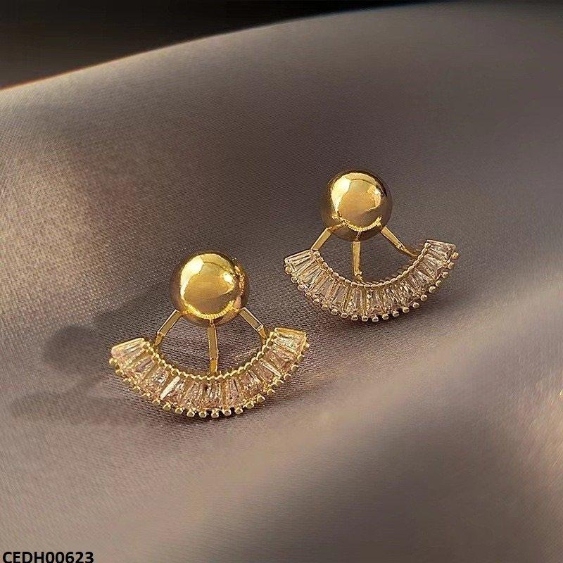 CEDH00623 LSH Half Wheel Drop Earrings - CEDH