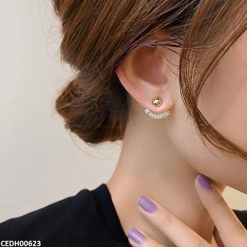 CEDH00623 LSH Half Wheel Drop Earrings - CEDH