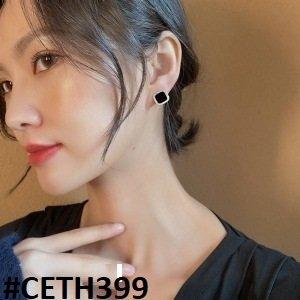 CETH399 YYZ Black Painted Square Tops Pair