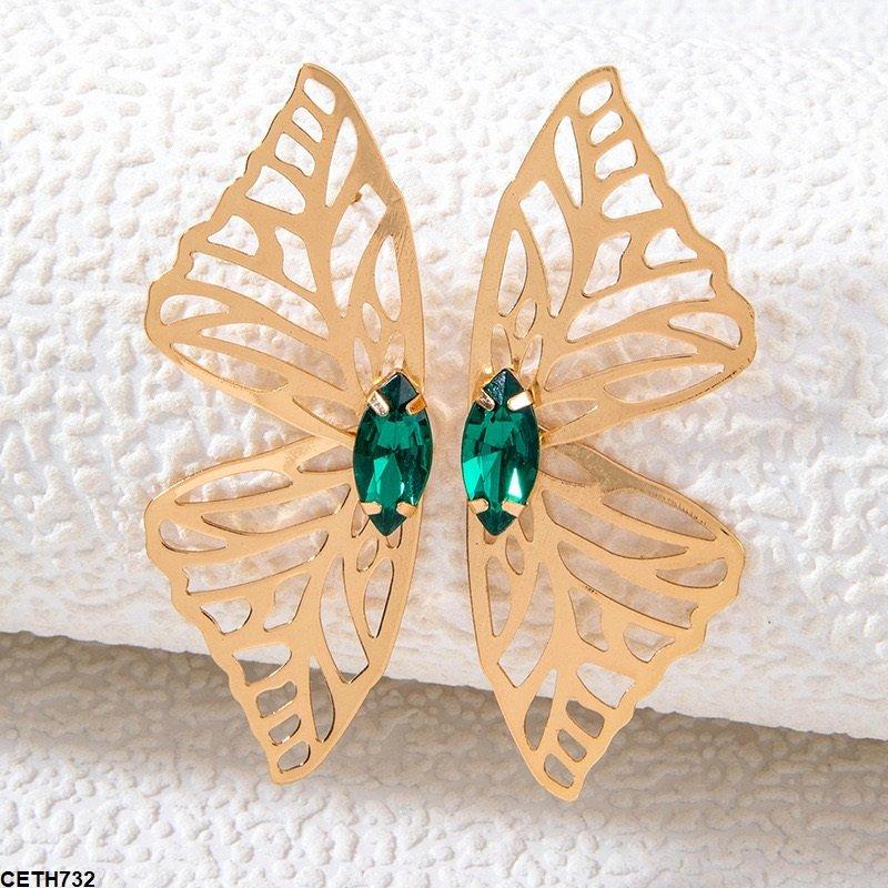 CETH732 YYE Butterfly wings Tops Pair