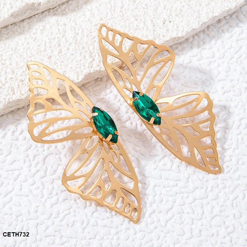 CETH732 YYE Butterfly wings Tops Pair