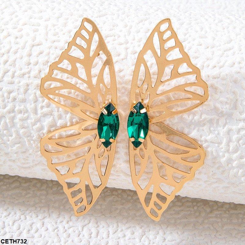 CETH732 YYE Butterfly wings Tops Pair