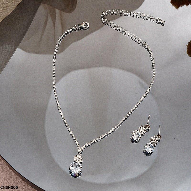 CNSH006 YJJ Flower Circle Necklace Set