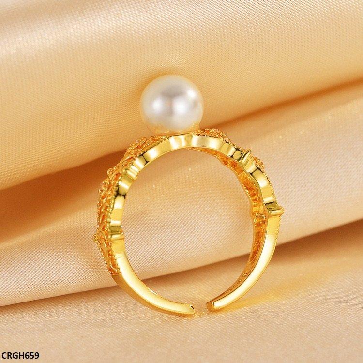 CRGH659 ZFQ Pearl Ring Adjustable