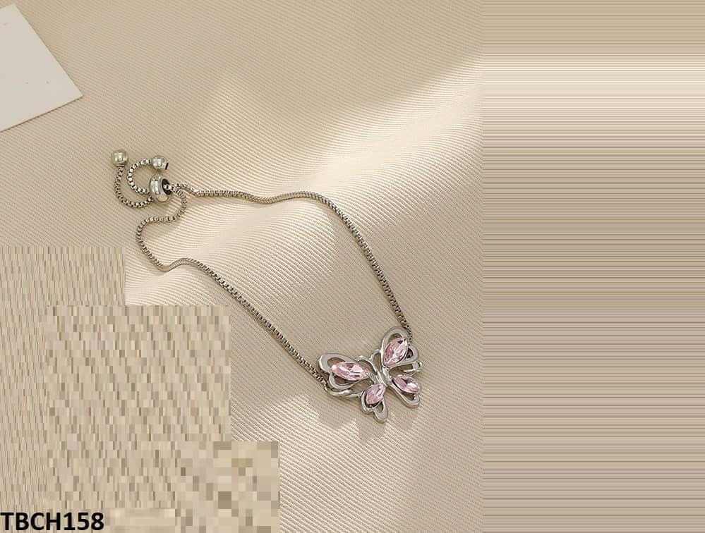 TBCH158 QWN Butterfly/Box Chain Hand Bracelet