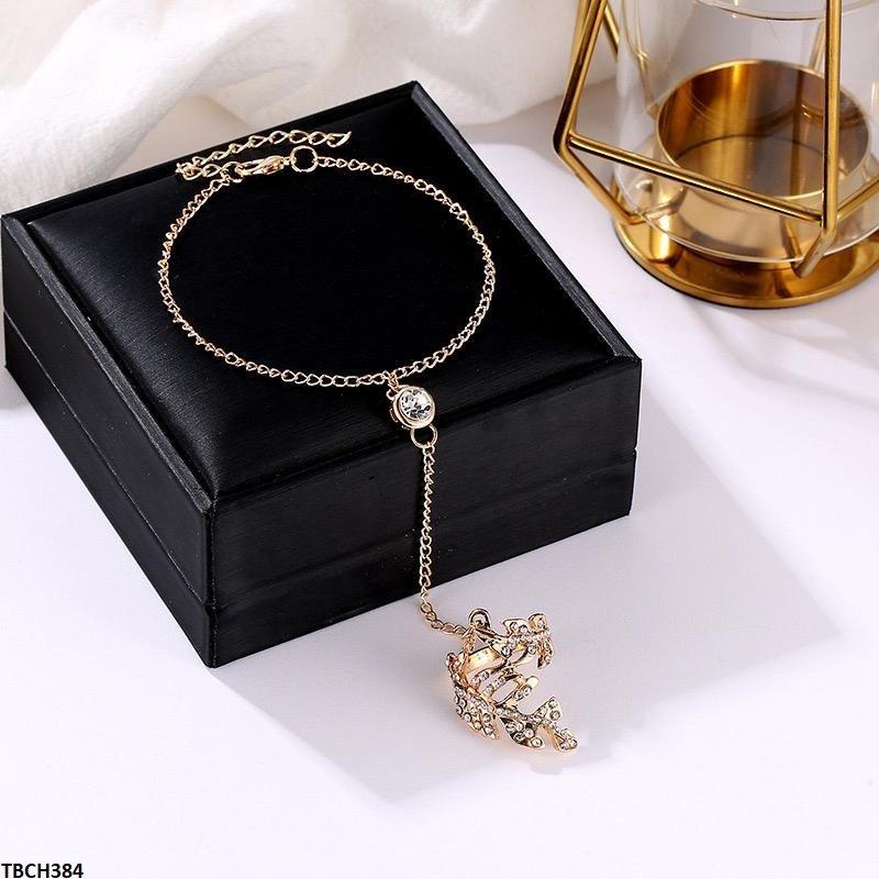 TBCH384 QWN Round Bracelet With Leaf Ring