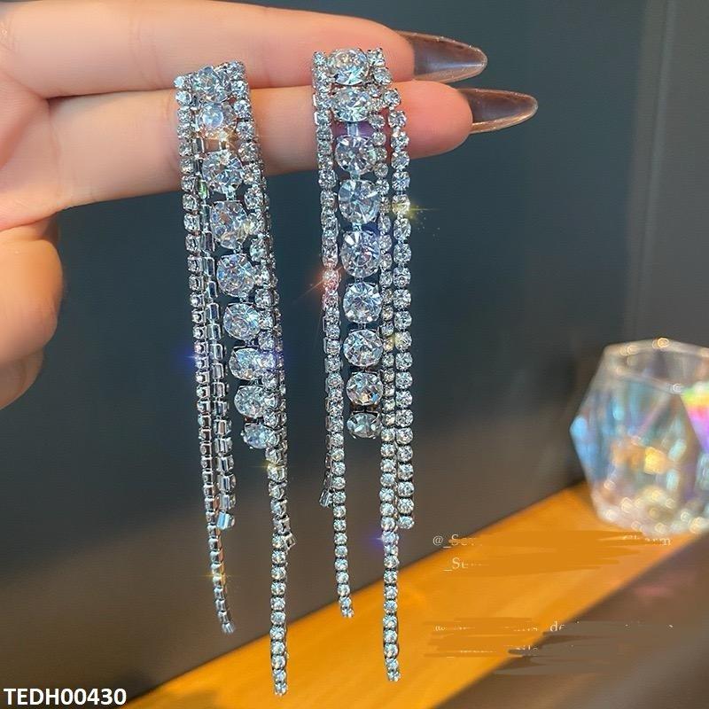TEDH00430 SIQ Round Tassel Drop Earrings - TEDH