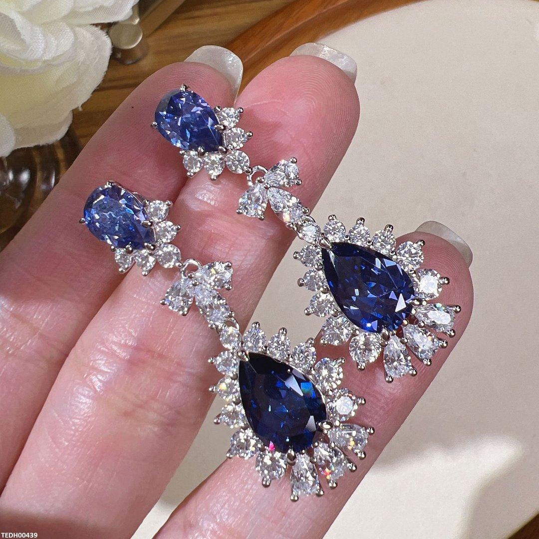 TEDH00439 KRL Double Tear Drop Earrings - TEDH