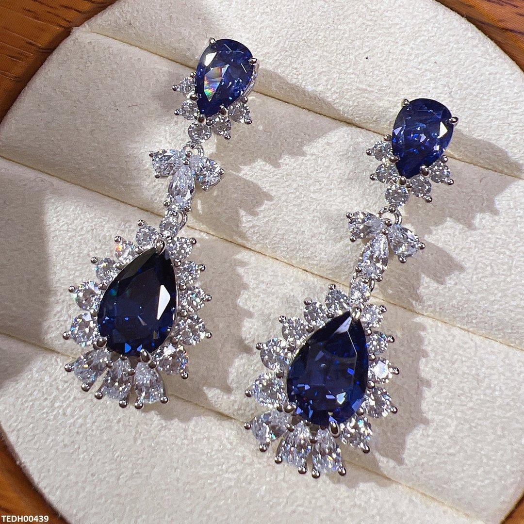 TEDH00439 KRL Double Tear Drop Earrings - TEDH