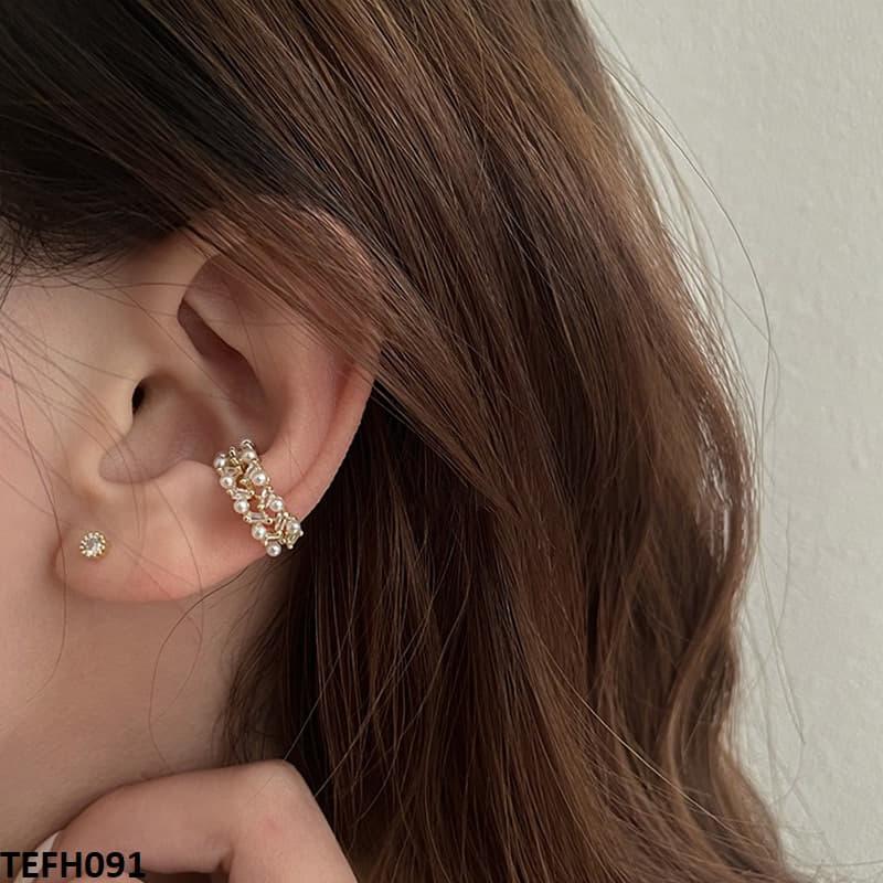 TEFH091 WNS Peral Layered Single Ear Cuff