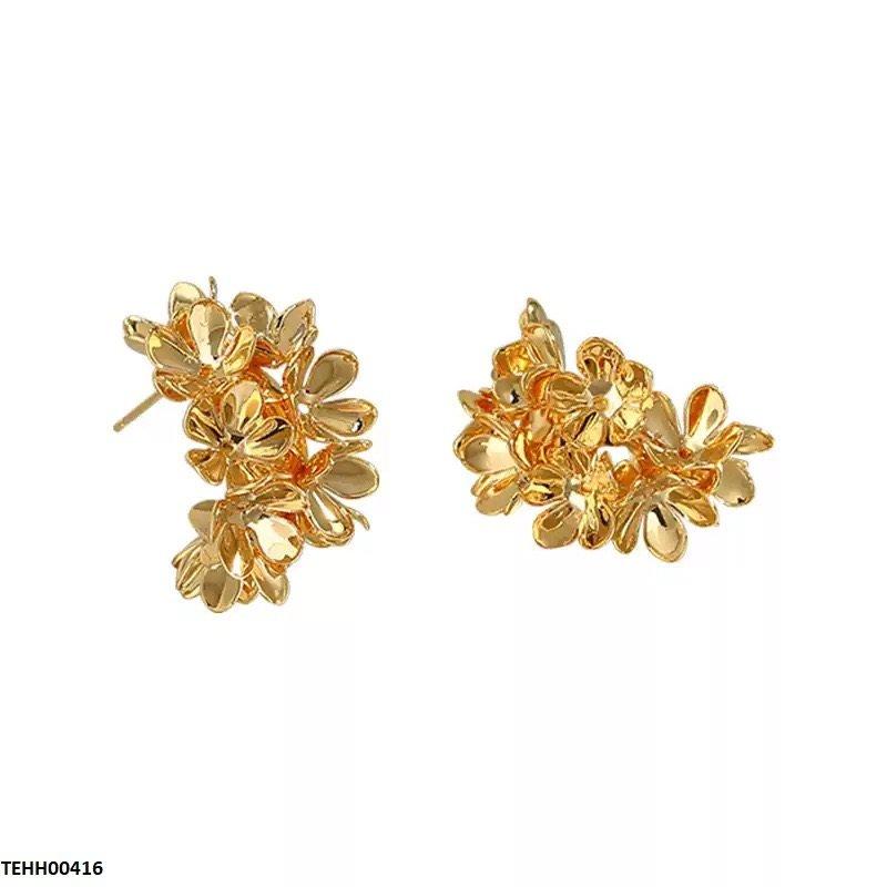 TEHH00416 HFJ Casting Flowers Hoops Pair - TEHH