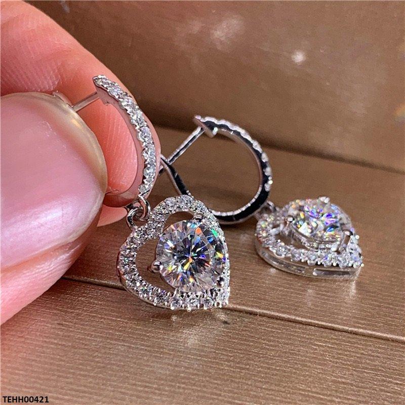 TEHH00421 CSH Heart Drop Round Hoops Pair - TEHH