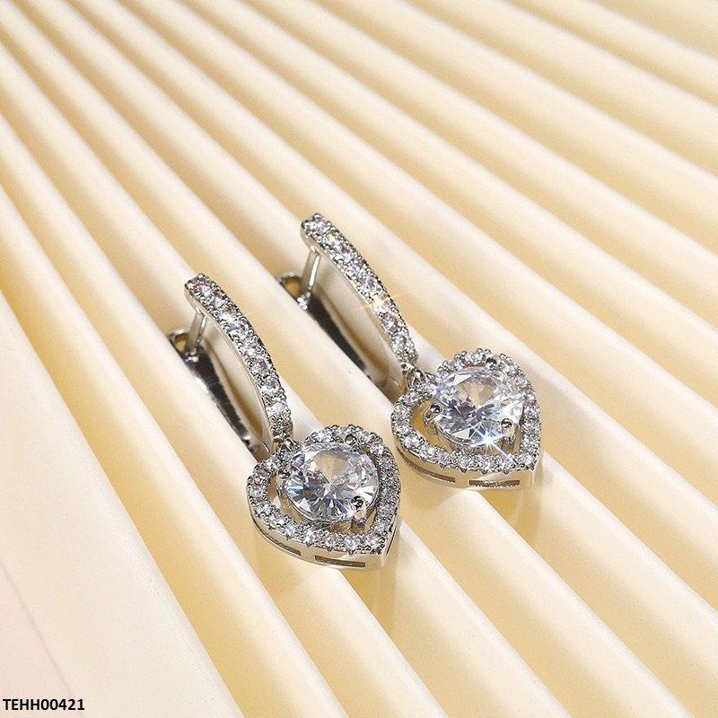 TEHH00421 CSH Heart Drop Round Hoops Pair - TEHH