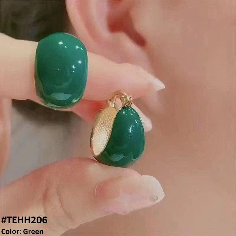 TEHH206 ZHL Painted Ear Hoops Pair