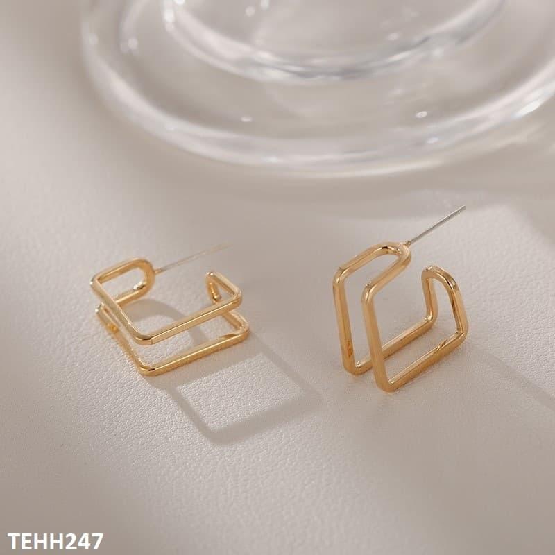 TEHH247 SYB Square Ear Hoops Pair