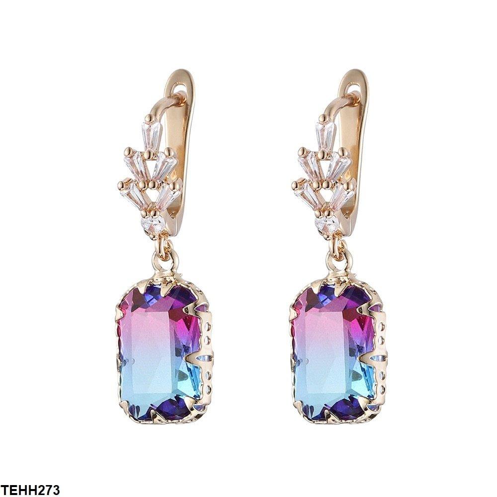 TEHH273 YLE Radiant Drop Ear Hoops Pair