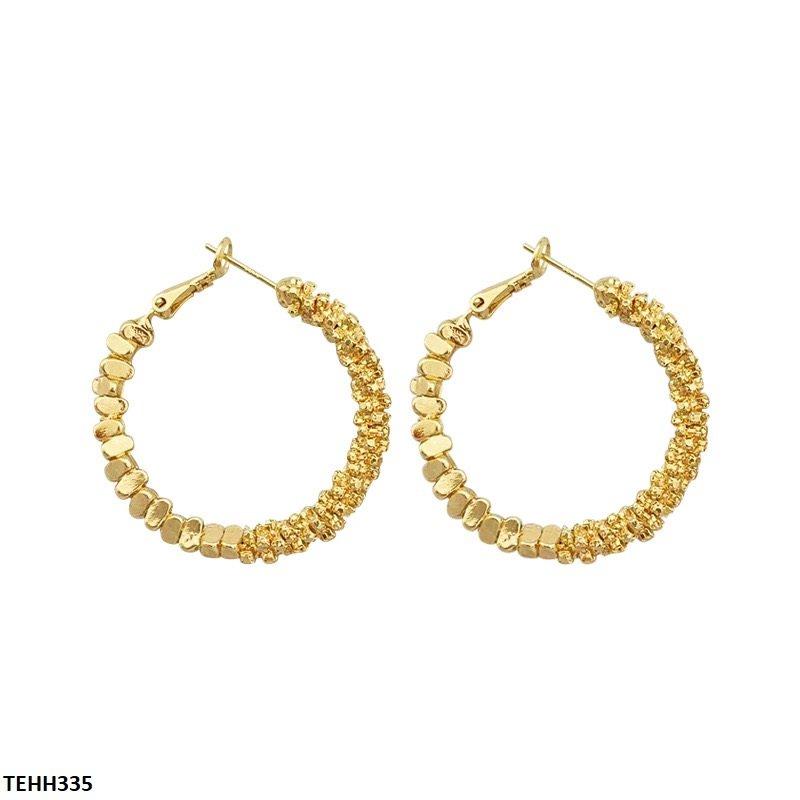 TEHH335 SIQ C-Check Ear Hoops Pair