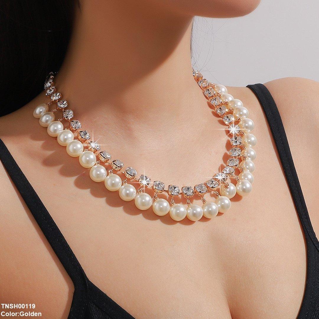 TNSH00119 YJJ Pearl Beats Necklace - TNSH