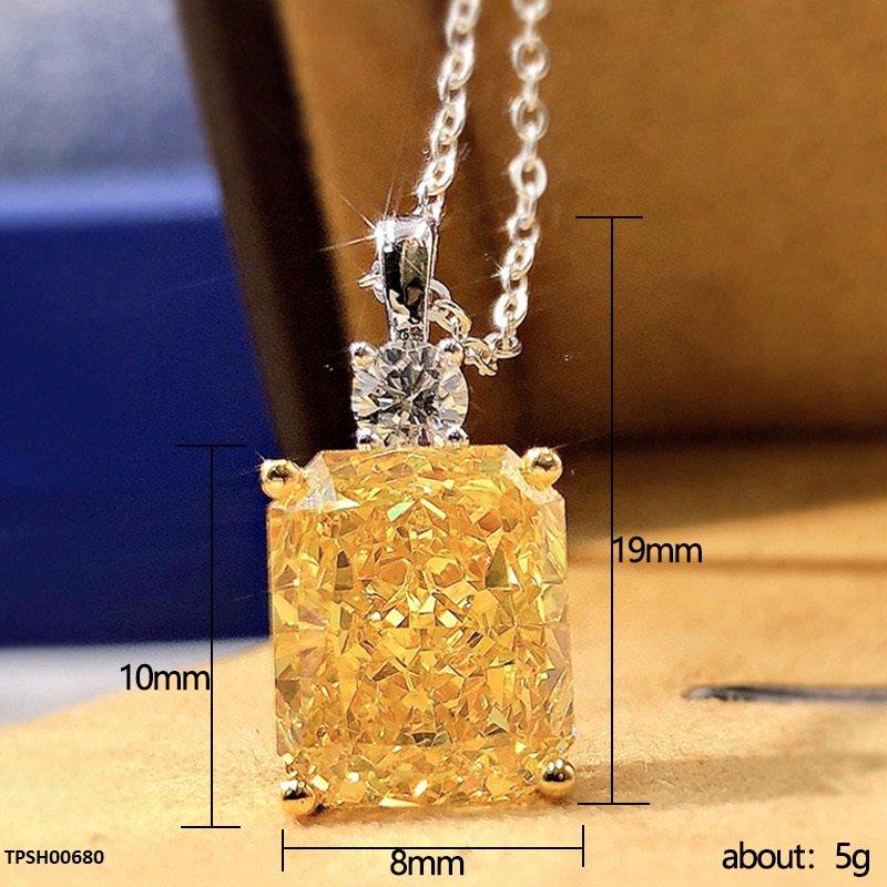 TPSH00680 CSH Lemon Sparkle Rectangular Pendant - TPSH