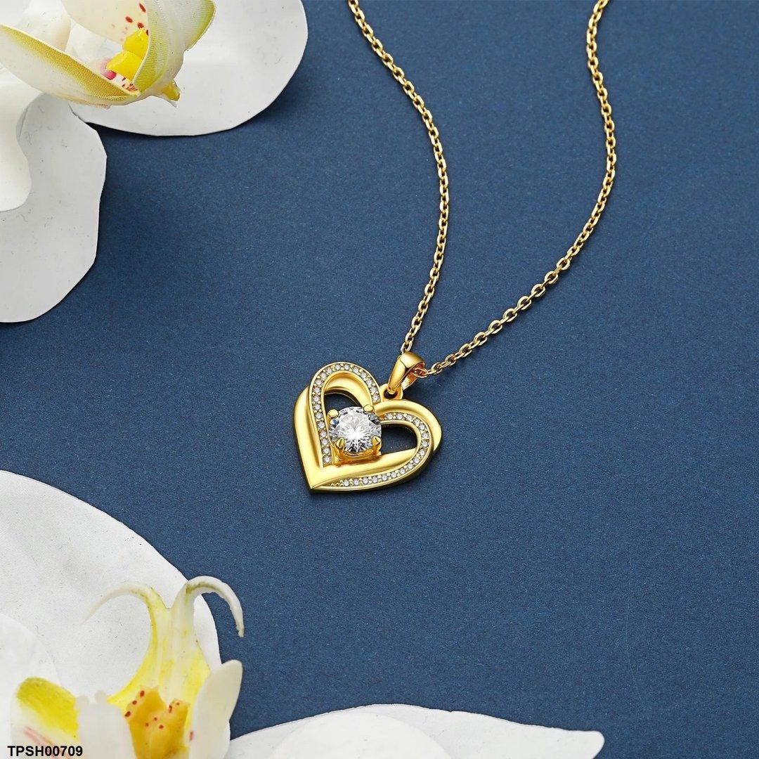 TPSH00709 CSH Heart Pendant With Chain - TPSH