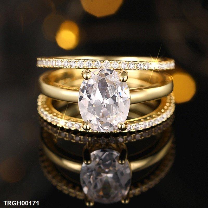 TRGH00171 CSH Oval Triplet Ring - TRGH
