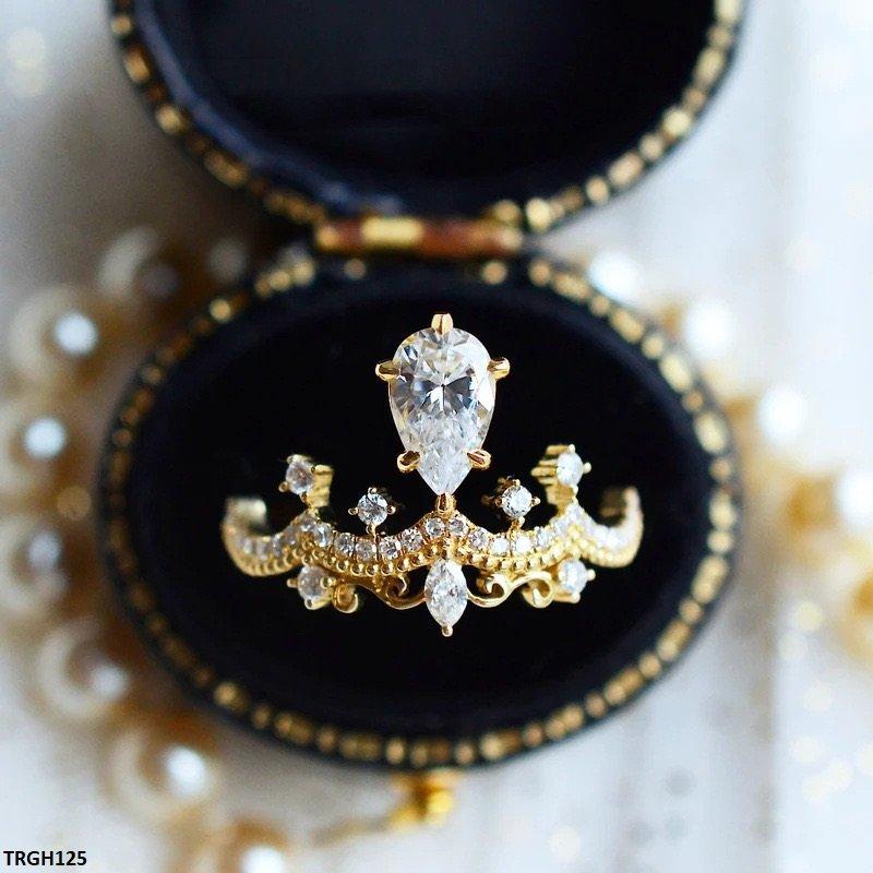 TRGH125 BJF Crown/Tear Stone Ring Adjustable