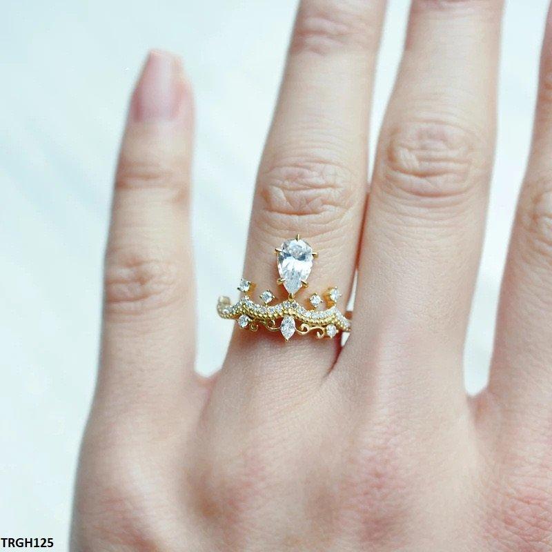 TRGH125 BJF Crown/Tear Stone Ring Adjustable
