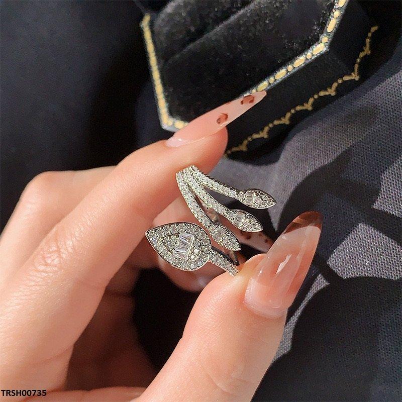 TRSH00735 KYC Double Sided Tear Face Ring Adjustable - TRSH