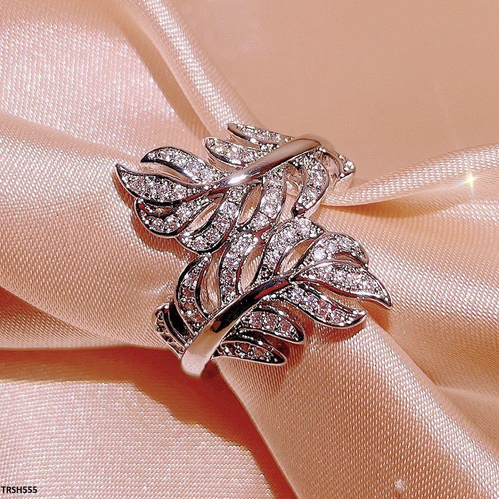 TRSH555 KYC Double Leaf Ring