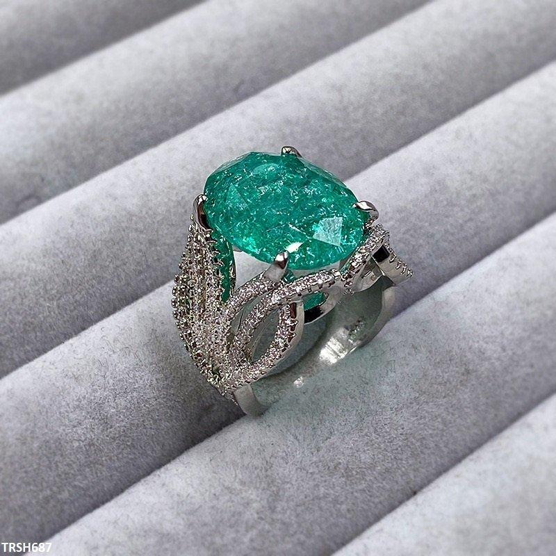 TRSH687 KYC Oval Stone Ring