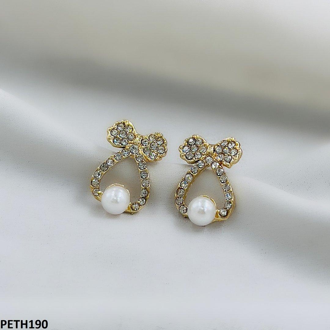 PETH190 SDQ Bow Pearl Tops Pair
