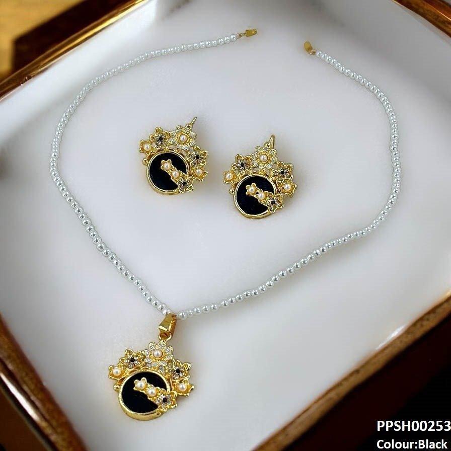 PPSH00253 MZM Flower Round Pendant Set - PPSH
