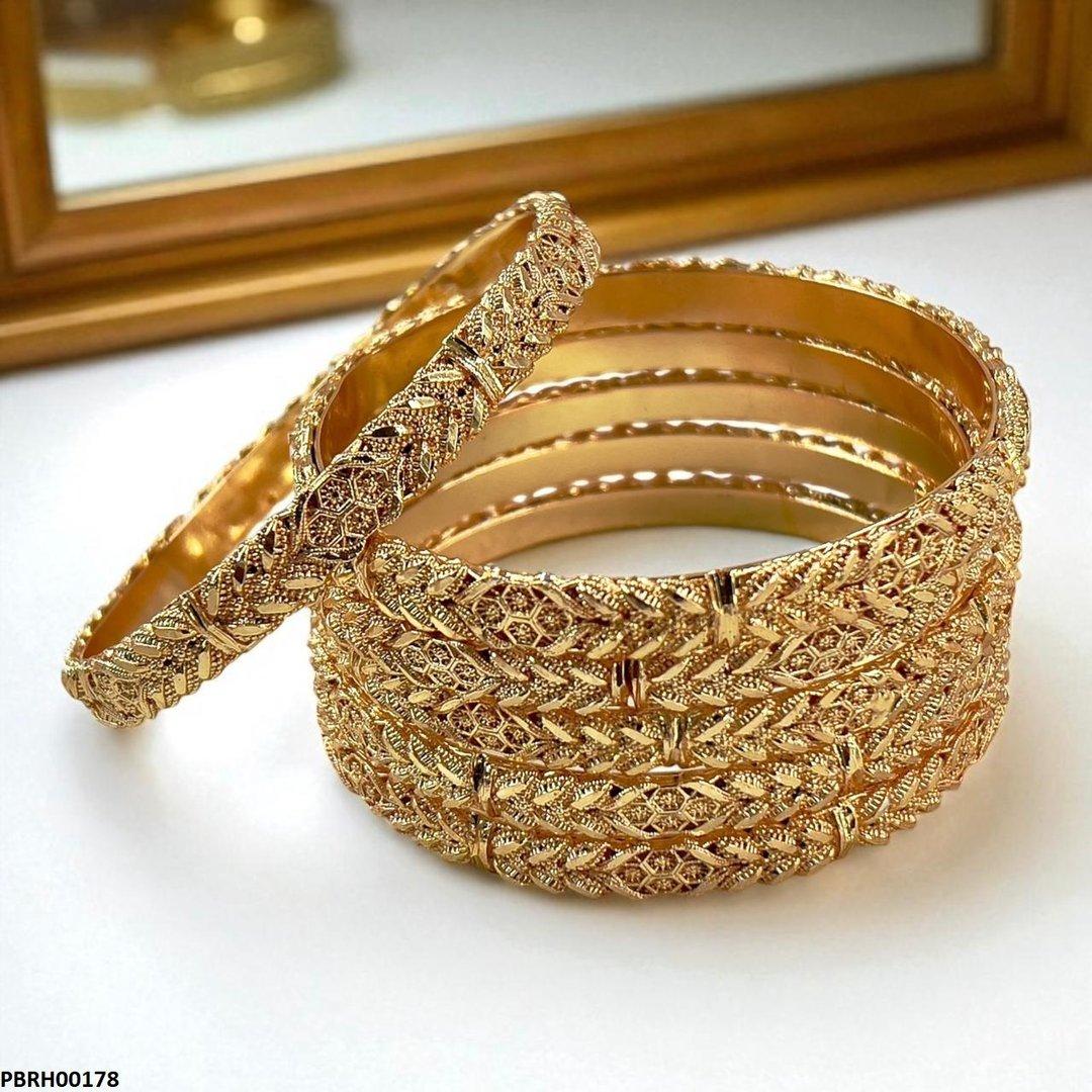 PBRH00178 MZM Rope Twist Bangles 6 Pcs Set - PBRH