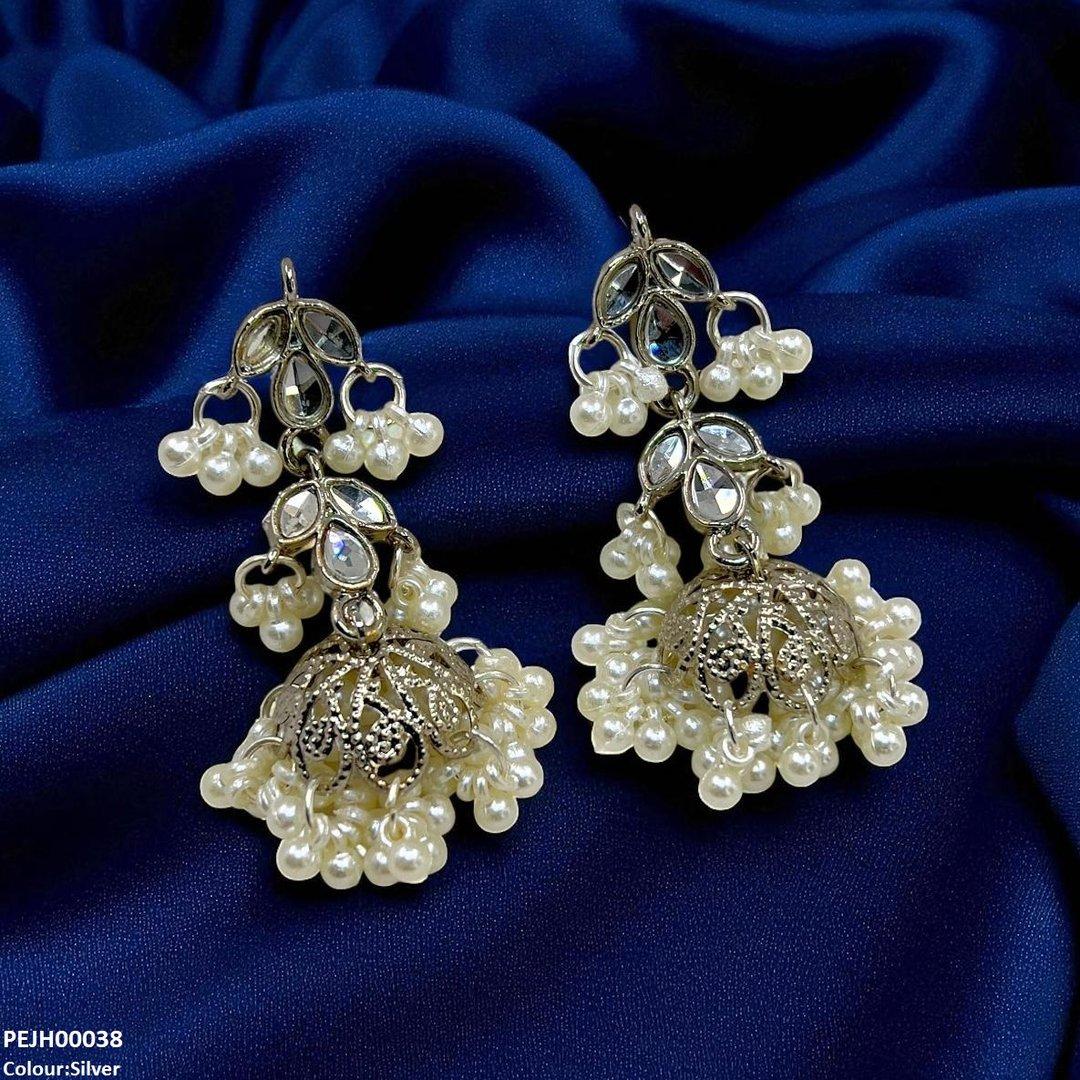 PEJH00038 SDQ Tear/Pearl Drop Jhumki - PEJH