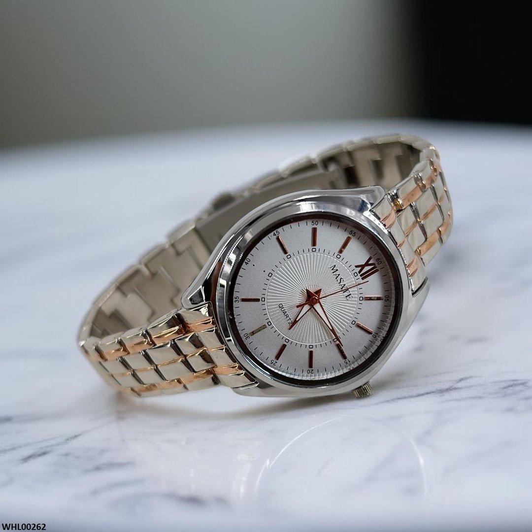 WHL00262 IWA Round Bezel White Dial Watch - WHL