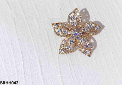 BRHH042 YMO Star Flower Broach