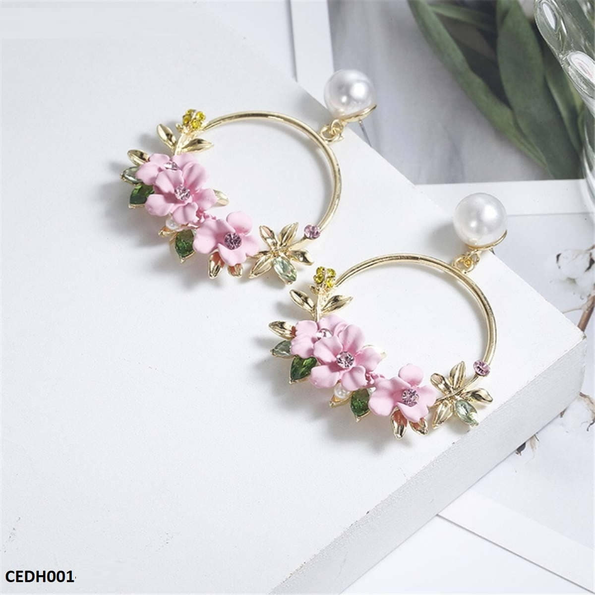 CEDH001 JMN Earrings Flower