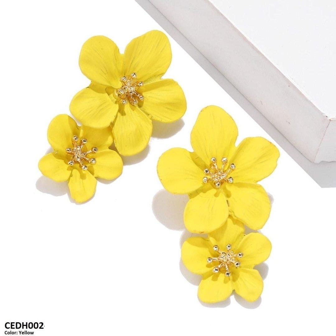 CEDH002 JMN Flower Drop Earrings