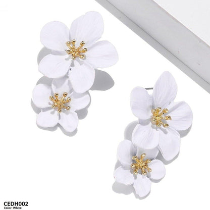 CEDH002 JMN Flower Drop Earrings