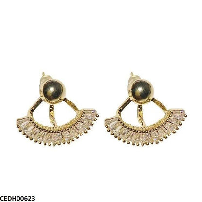 CEDH00623 LSH  Half Wheel Drop Earrings - CEDH