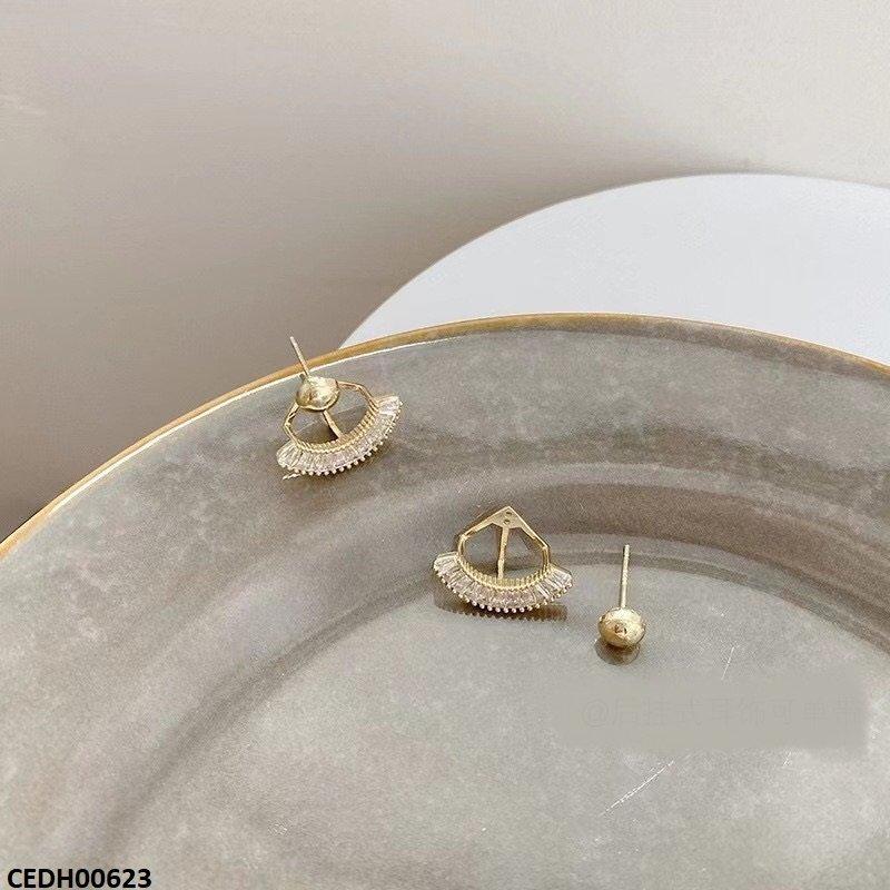 CEDH00623 LSH  Half Wheel Drop Earrings - CEDH