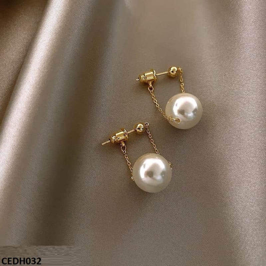 CEDH032 ZLX Pearl Drop Earrings