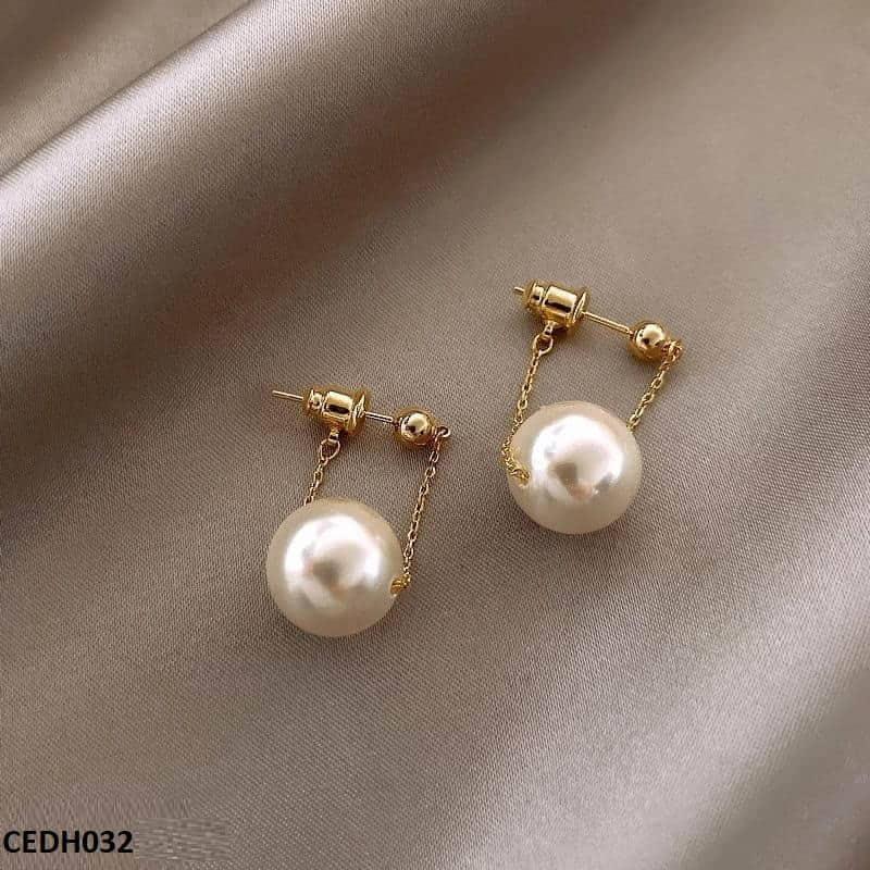 CEDH032 ZLX Pearl Drop Earrings