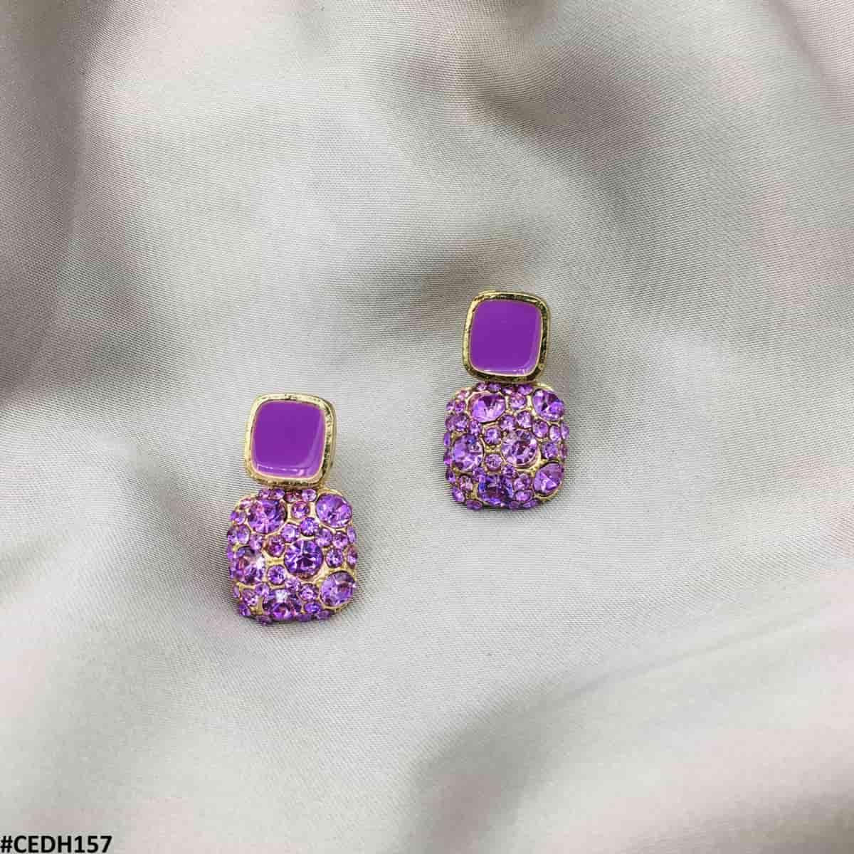 CEDH157 SIQ Traditional Teardrop Ear Earrings Pair