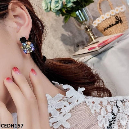 CEDH157 SIQ Traditional Teardrop Ear Earrings Pair