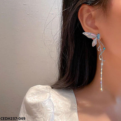 CEDH237 SYB Wing's Tassels Drop Earrings Pair