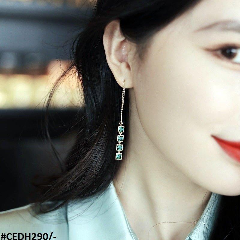 CEDH290 XST Square Drops Ear Earrings Pair