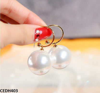 CEDH403 YHC Pearl Drop Earrings Pair